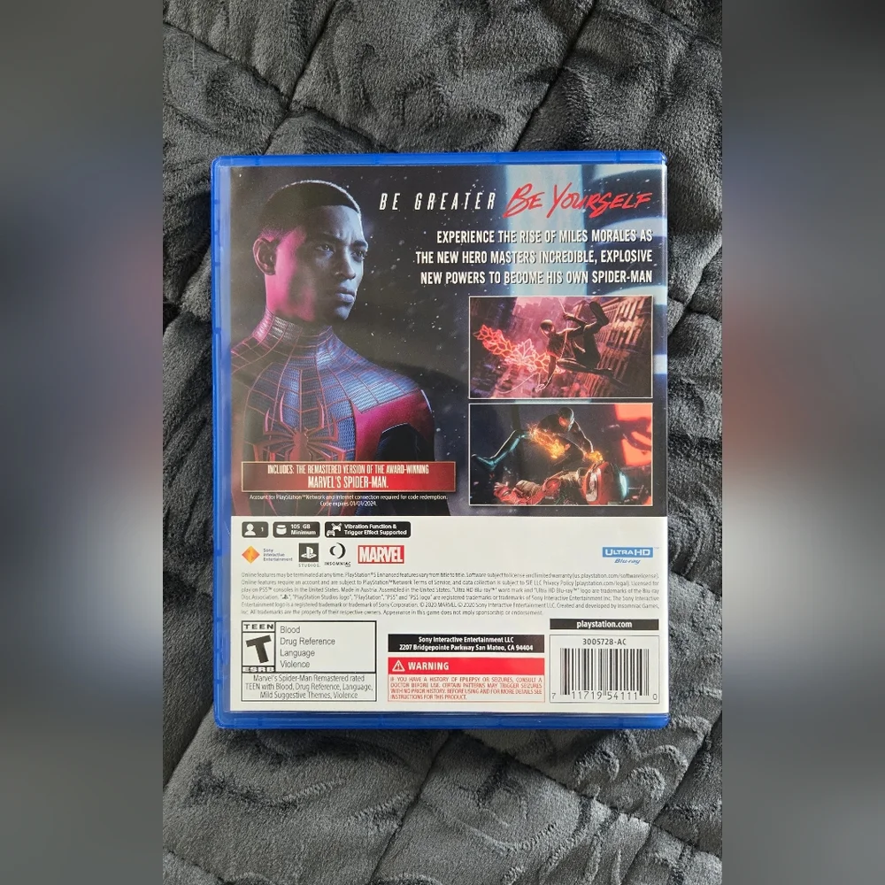 PS5 Spider Man Miles Morales Disc